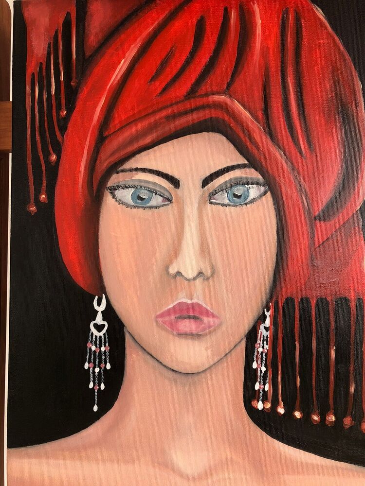 FANCIULLA CON COPRICAPO ROSSO - MASSIMILIANO ZANGRILLI