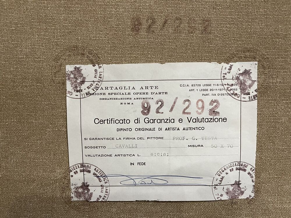 TESTA GIANNI dipinto su tela cm. 70 X 50