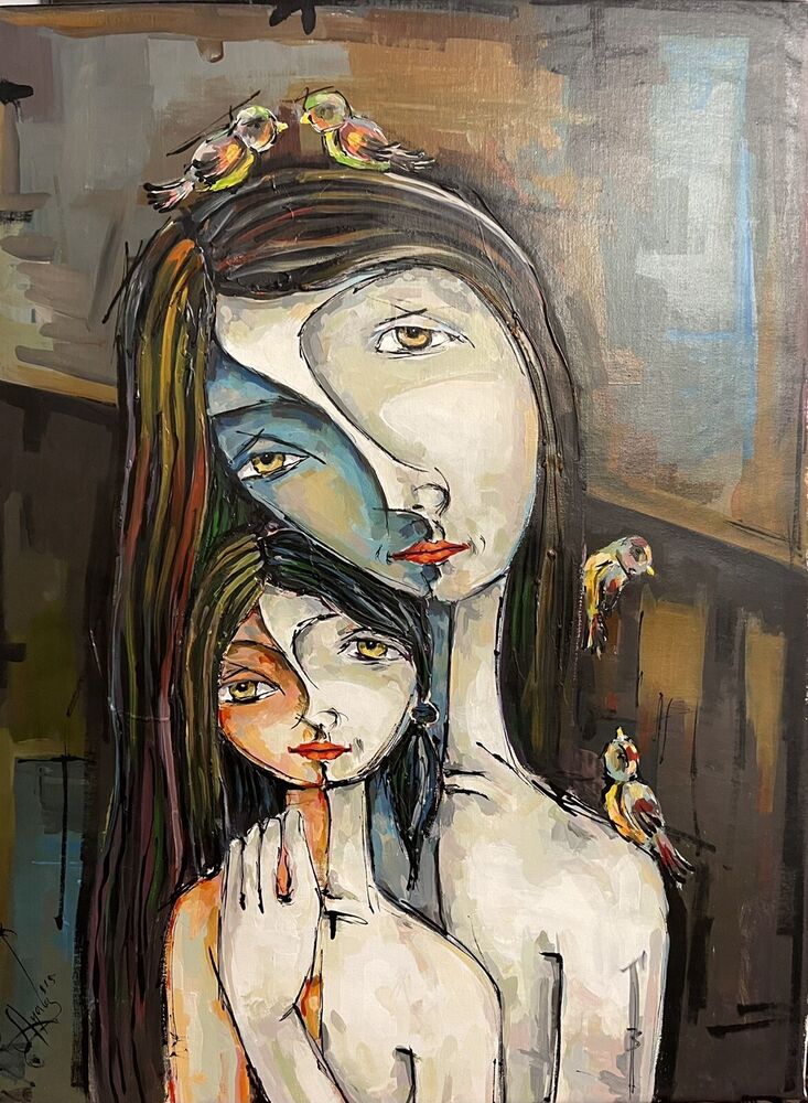 ROGER AYALA - MISTA SU TELA Cm 60 x 80