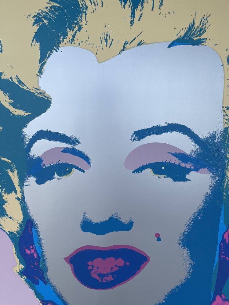 Andy Warhol "Marylin Sunday b. morning" cm 91,4 X 91,4
