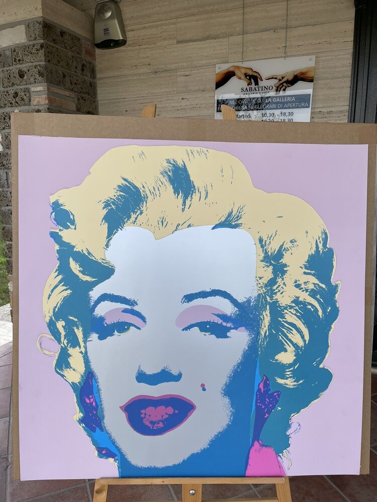 Andy Warhol "Marylin Sunday b. morning" cm 91,4 X 91,4