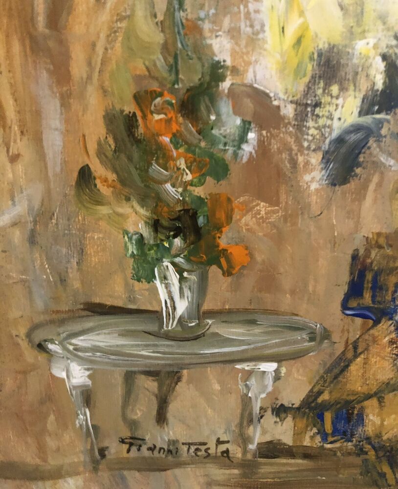 TESTA GIANNI dipinto su tela cm. 88 X 42,5