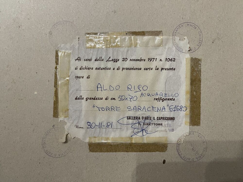 ALDO RISO - Torre Saracena