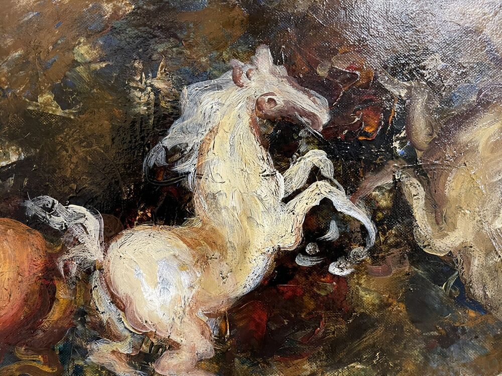 TESTA GIANNI dipinto su tela cm. 79 X 34