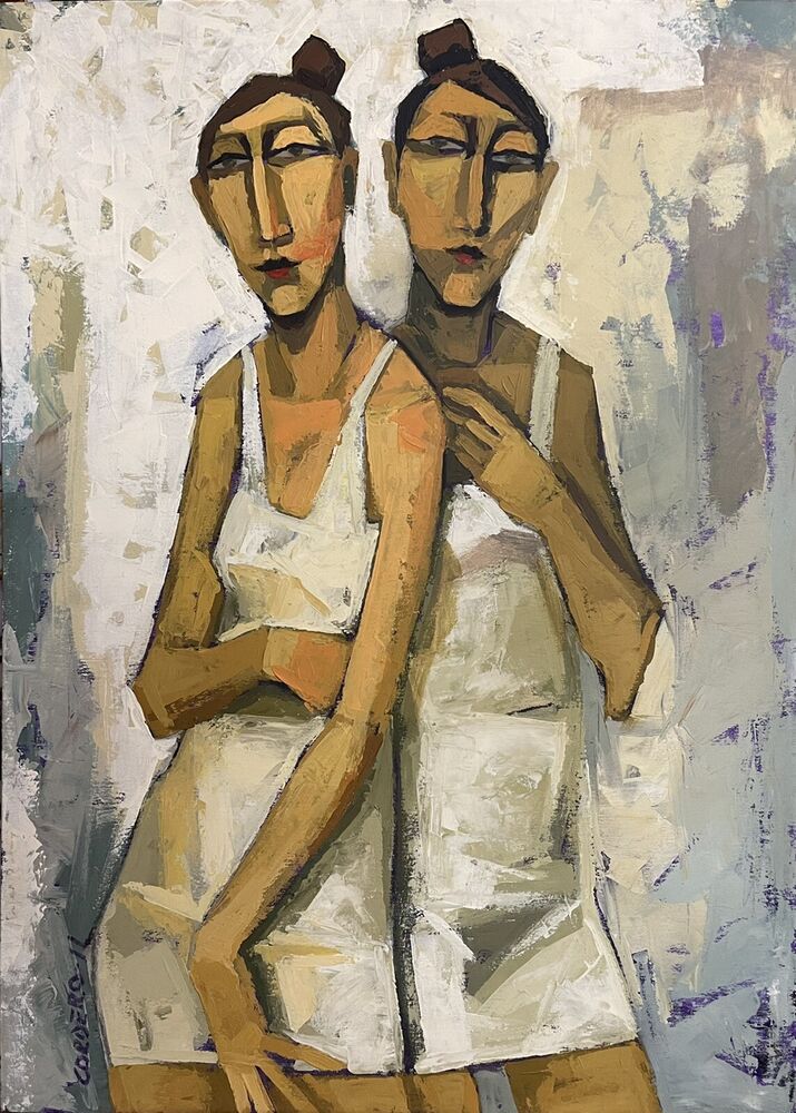 VICTOR CORDERO - OLIO SU TELA Cm. 65 X 90