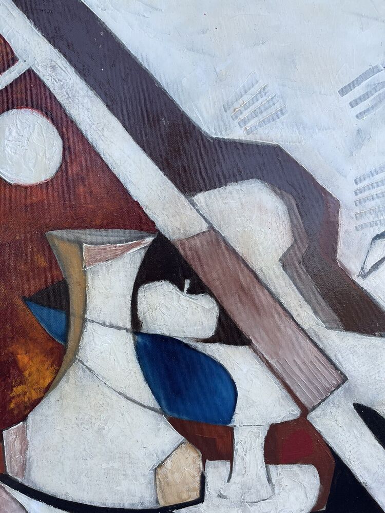 Quadro Dipinto Olio su Tela del maestro Bruno Landi. 60x50 cm