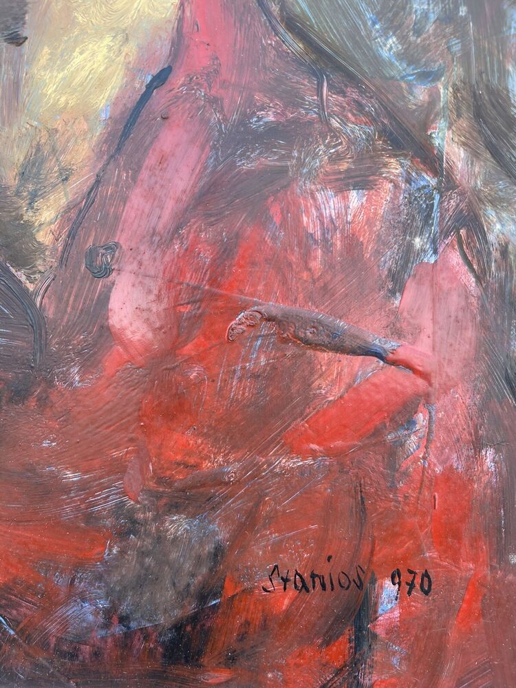 STANIOS STANIC JOSIP - Olio Su Lastra Metallica