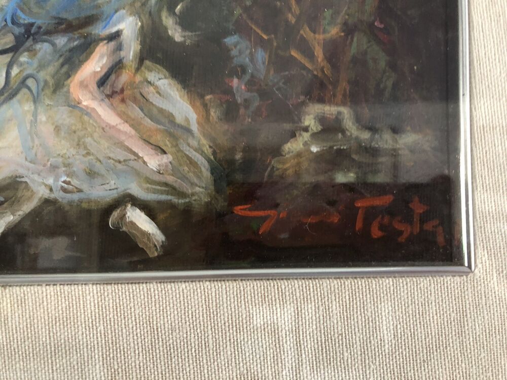 GIANNI TESTA - OLIO SU TELA 30 x 24