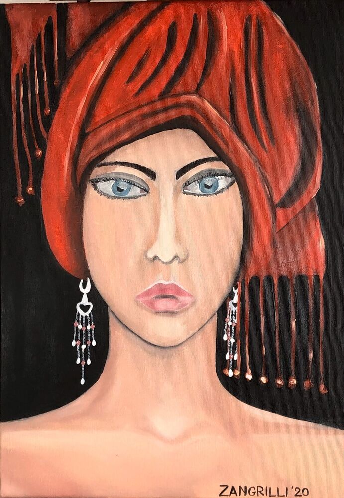 FANCIULLA CON COPRICAPO ROSSO - MASSIMILIANO ZANGRILLI