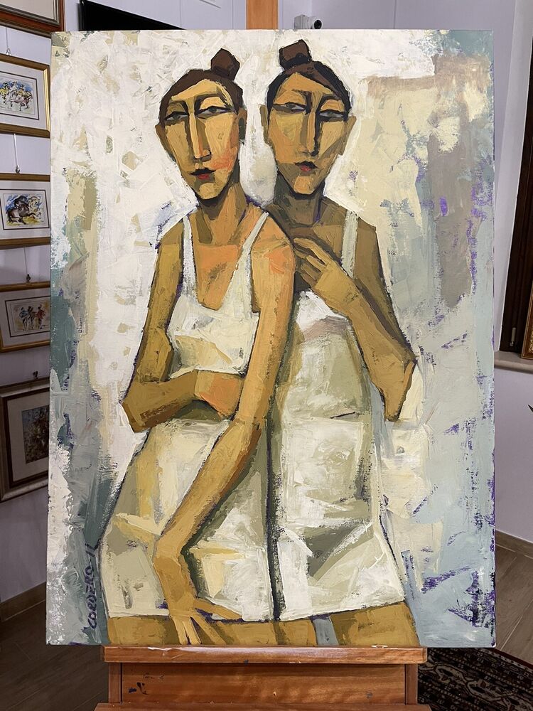 VICTOR CORDERO - OLIO SU TELA Cm. 65 X 90