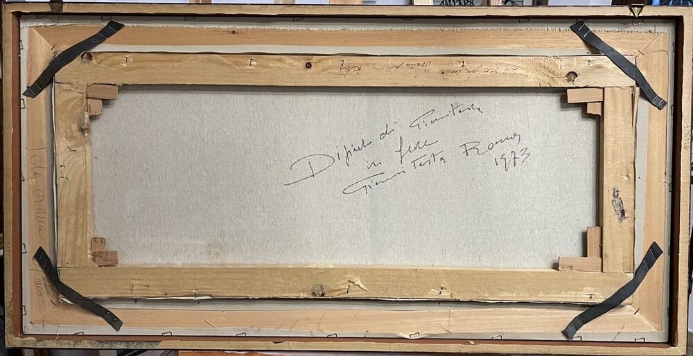 TESTA GIANNI dipinto su tela cm. 79 X 34