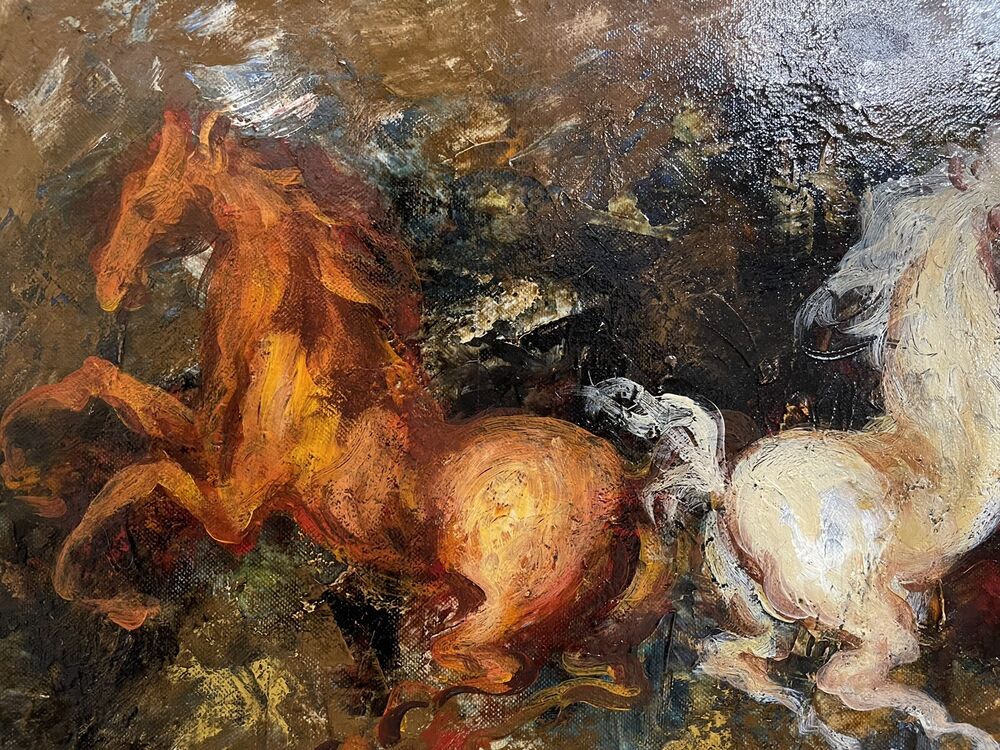 TESTA GIANNI dipinto su tela cm. 79 X 34