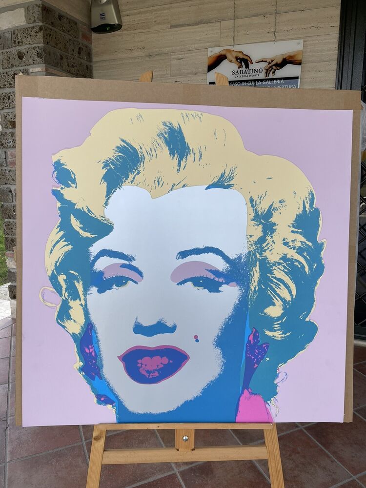 Andy Warhol "Marylin Sunday b. morning" cm 91,4 X 91,4
