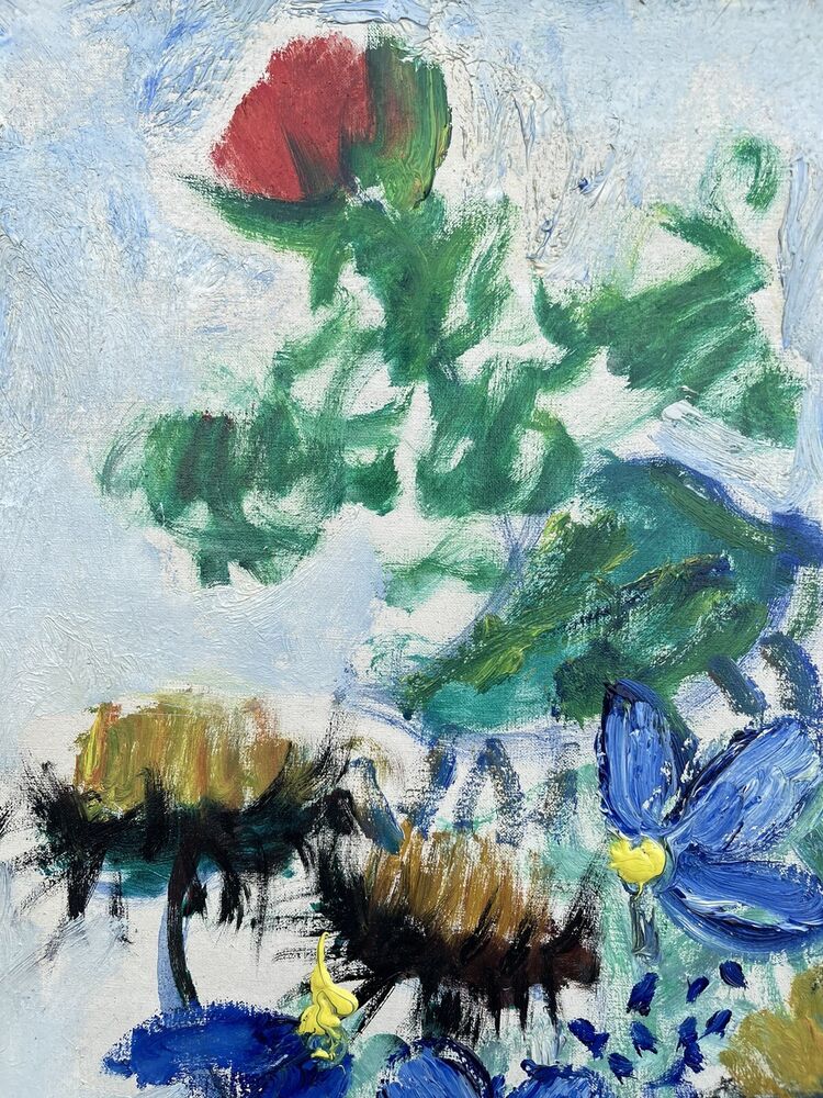 GIUSEPPE SUCCI - OLIO SU TELA 50 X 70 - Fiori