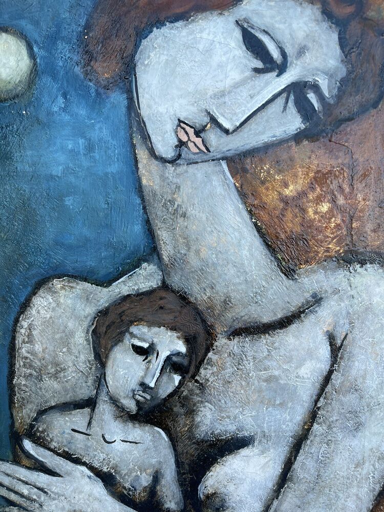 Quadro Dipinto Olio su Tela del maestro Bruno Landi. 30x50 cm