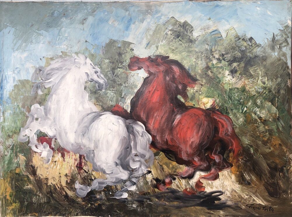 TESTA GIANNI dipinto su tela cm. 60 X 80