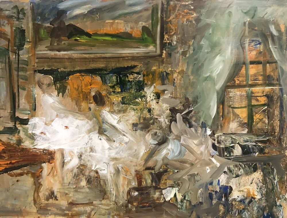 TESTA GIANNI dipinto su tela cm. 88 X 42,5