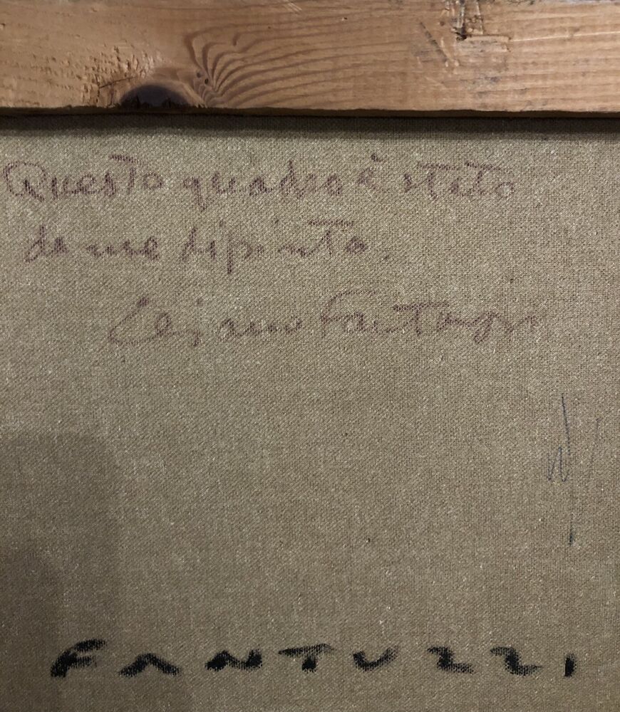 ELIANO FANTUZZI QUADRO DIPINTO OLIO SU TELA 50x70