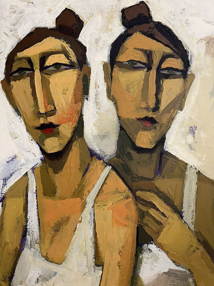 VICTOR CORDERO - OLIO SU TELA Cm. 65 X 90
