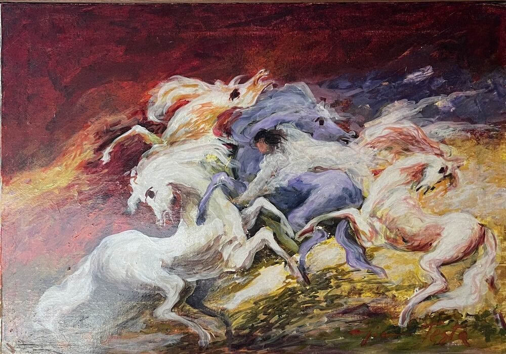 GIANNI TESTA - OLIO SU TELA 50 x 35