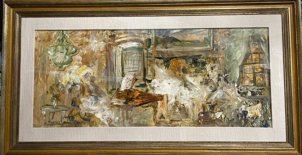 TESTA GIANNI dipinto su tela cm. 88 X 42,5