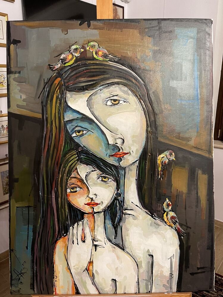 ROGER AYALA - MISTA SU TELA Cm 60 x 80