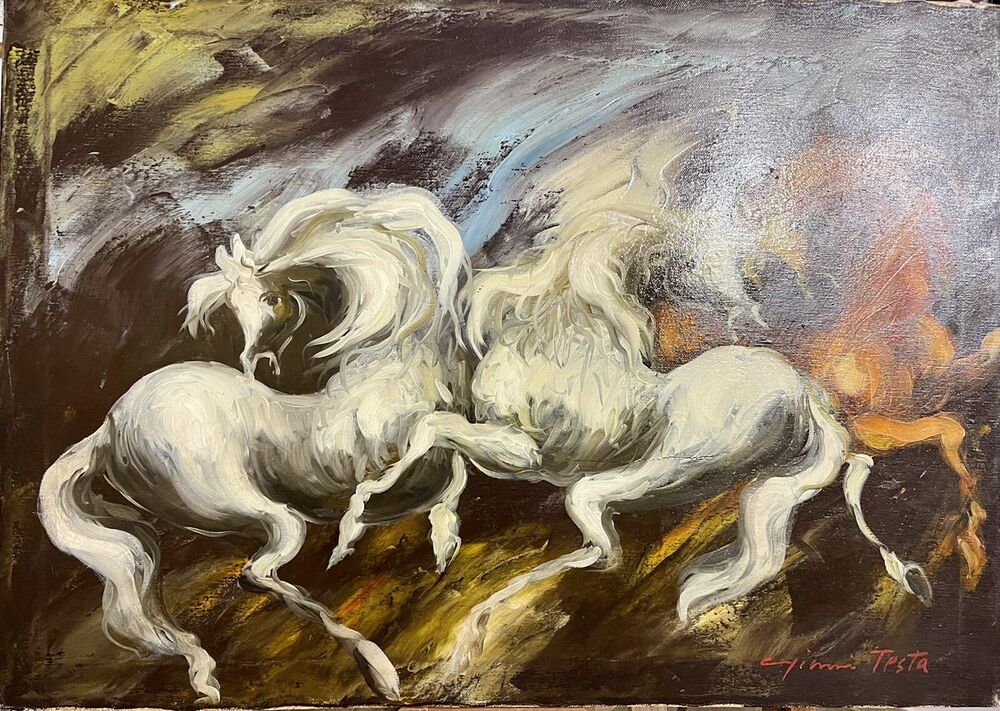 TESTA GIANNI dipinto su tela cm. 70 X 50