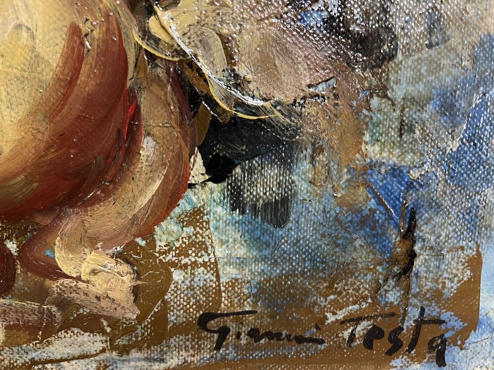 TESTA GIANNI dipinto su tela cm. 79 X 34