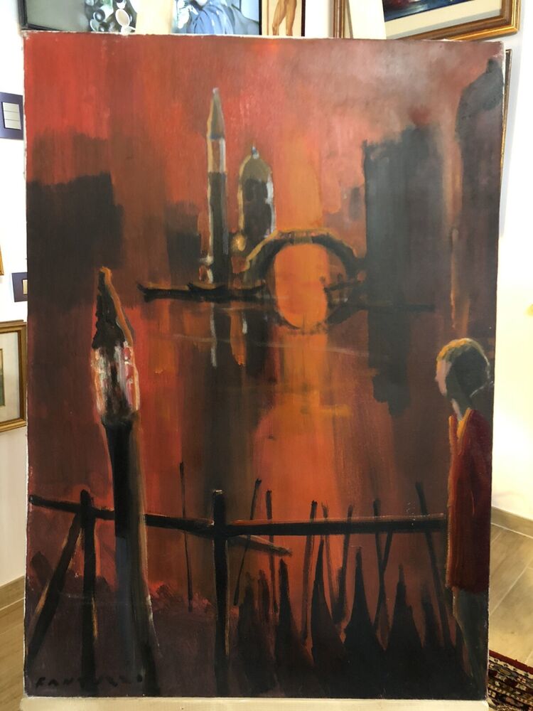 ELIANO FANTUZZI QUADRO DIPINTO OLIO SU TELA 50x70