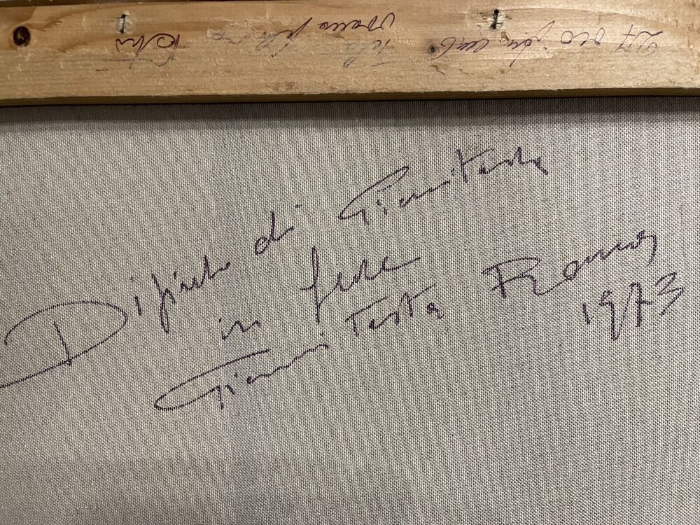 TESTA GIANNI dipinto su tela cm. 79 X 34