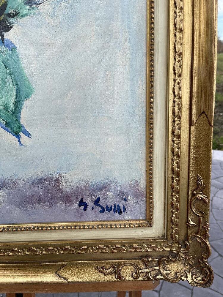 GIUSEPPE SUCCI - OLIO SU TELA 50 X 70 - Fiori