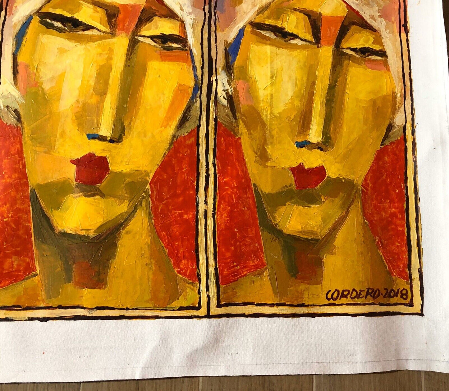 VICTOR CORDERO - OLIO SU TELA 150 x 100