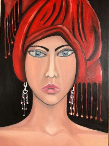 FANCIULLA CON COPRICAPO ROSSO - MASSIMILIANO ZANGRILLI