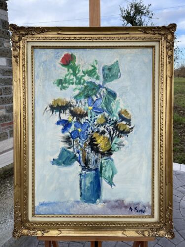 GIUSEPPE SUCCI - OLIO SU TELA 50 X 70 - Fiori
