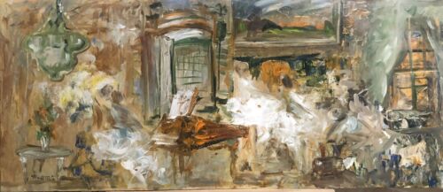 TESTA GIANNI dipinto su tela cm. 88 X 42,5