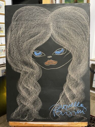 Novella Parigini - Gessetto -50 X 70 - Con Autentica