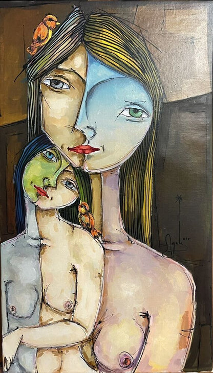 ROGER AYALA - MISTA SU TELA Cm 40 x 70