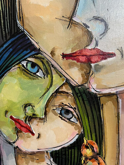 ROGER AYALA - MISTA SU TELA Cm 40 x 70